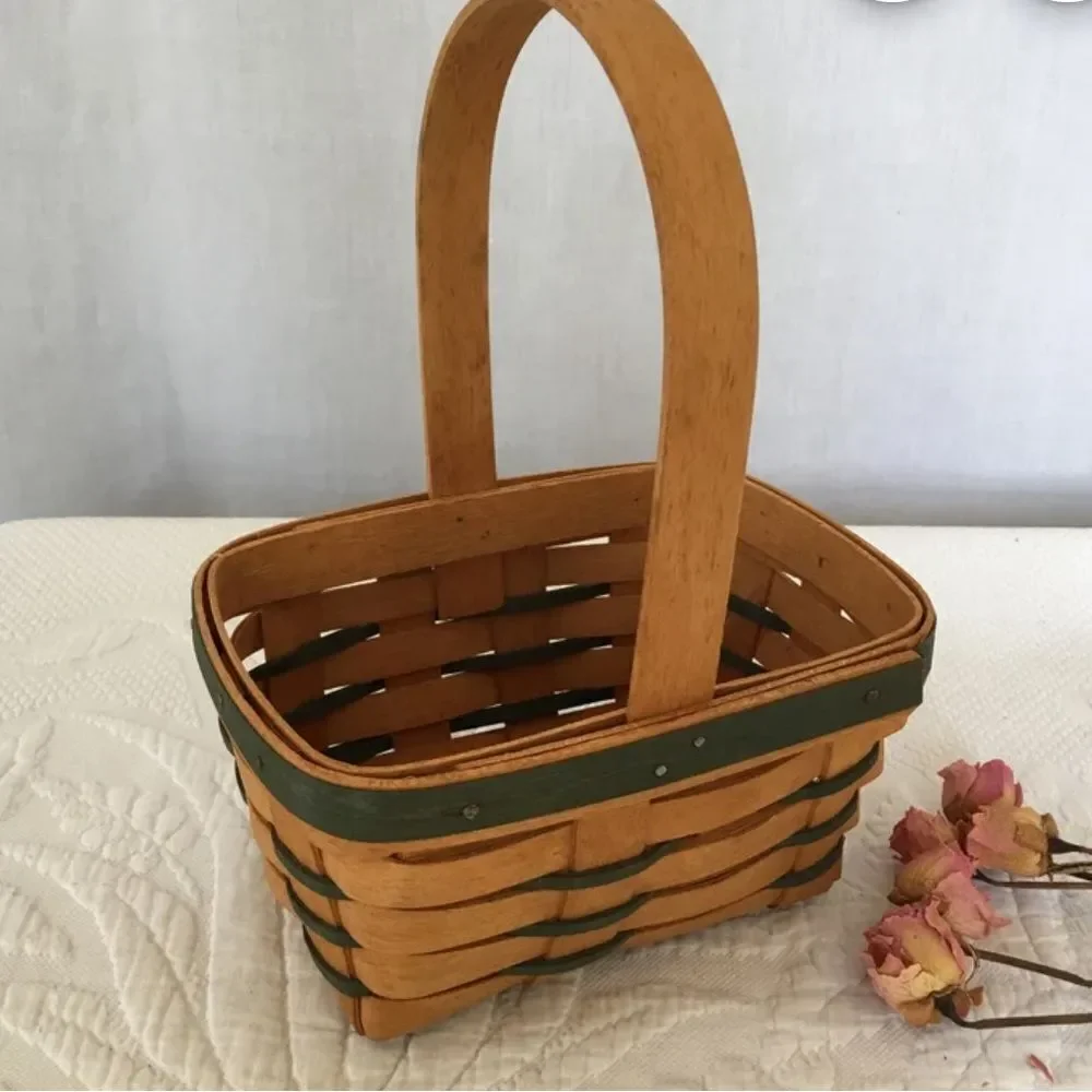 Rare! Vintage Longaberger 1993 Small Easter Style Handcrafted Basket
